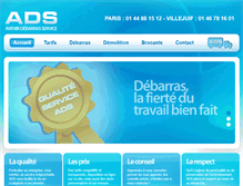 Tablet Screenshot of debarras-service.fr